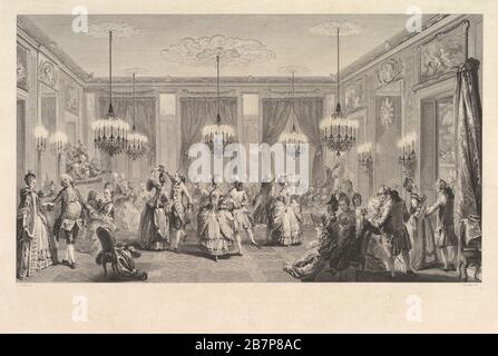 Le Bal Par e N. xe9;, 1774. Dopo Augustin de Saint-Aubin Foto Stock