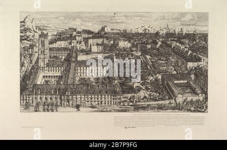 College Henri IV (ou Lyc& opz. Xe9;e Napol& opz. Xe9;on), 1863-64. Foto Stock