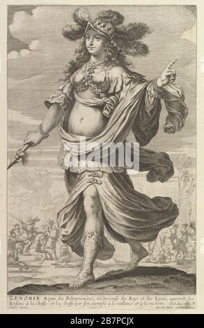 Z& xe9;nobie, 1647. Zenobia. Dopo Claude Vignon Foto Stock