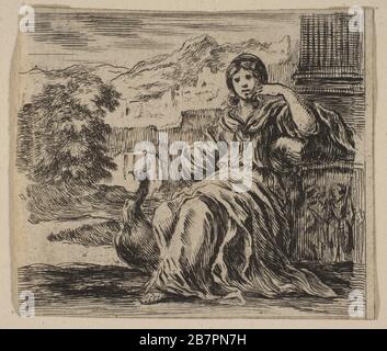 Juno, da 'Game of Mythology' (Jeu de la Mythologie), 1644. Foto Stock