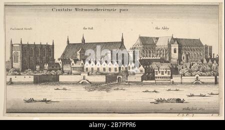 Ciuitatis Westmonasteriensis pars (Westminster dal fiume), 1647. Foto Stock