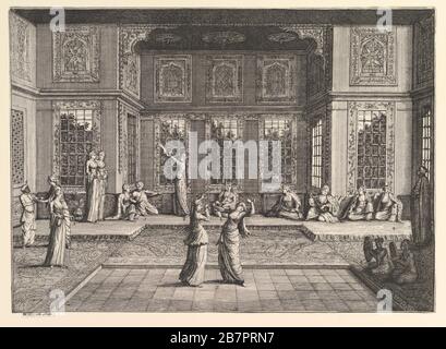 Il Seraglio (Aubry de la Mottraye "viaggia in tutta Europa, Asia e in parte dell'Africa...", Londra, 1724, vol. I, pl. 18), 1723-24. Foto Stock