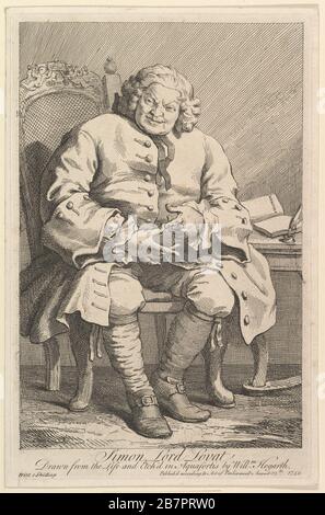 Simon Lord Lovat, 1746. Foto Stock