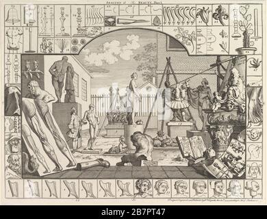 The Analysis of Beauty, Plate 1, 5 marzo 1753. Foto Stock