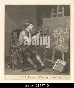 William Hogarth, Serjeant Painter a sua Maestà, 1764. Foto Stock