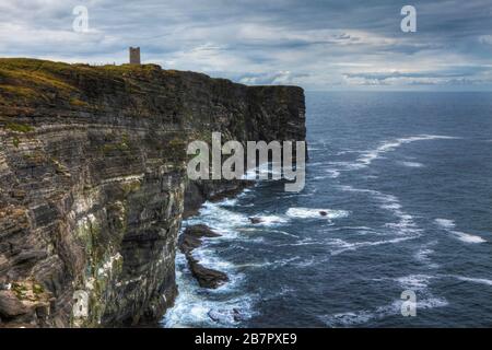 Scena di Marwick Head a Orkney, Scozia Foto Stock