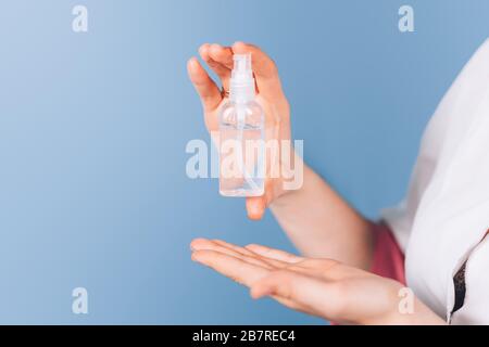 disinfettante per mani antisettico Foto Stock