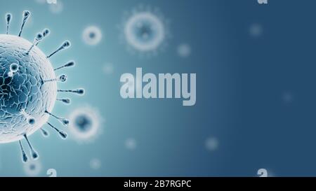 SARS-Cov-2 ceppo di virus del coronavirus patogeno infettivo osservato al microscopio da laboratorio che causa l'epidemia di coronavirus covid-19, diagnosi medica Foto Stock