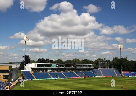 Vista generale dello stadio SSE SWALEC prima dell'inizio del gioco Foto Stock