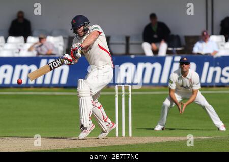 Steven Croft in azione di batting per il Lancashire durante Essex CCC vs Lancashire CCC, Day Four Foto Stock