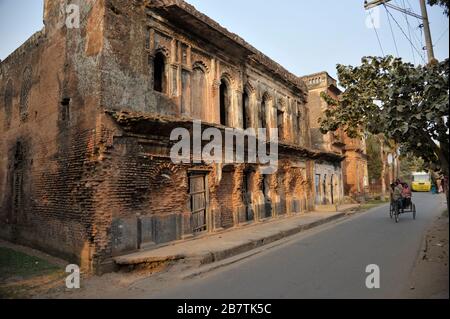 Vecchi edifici a Panam Nagar in Sonargaon che sono stati costruiti durante il periodo Mughal nel 16 ° secolo. Panam Nagar è un esempio unico di un set urbano precoce Foto Stock