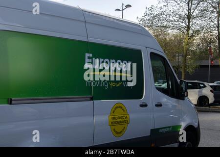 Noleggio auto Europcar ad Amsterdam Paesi Bassi 2019 Foto Stock