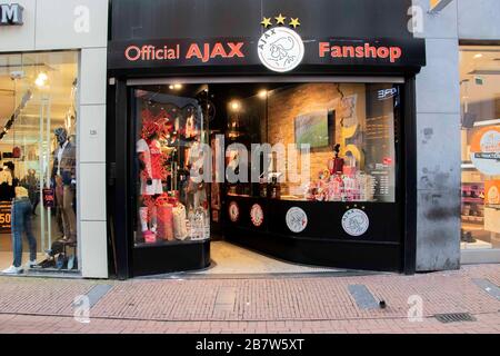Ufficiale Ajax Fan Shop ad Amsterdam Paesi Bassi 2019 Foto Stock