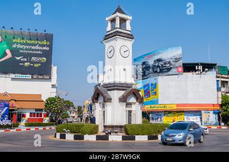 SOP Tui, Roundabout, Lampang, Thailandia del nord Foto Stock