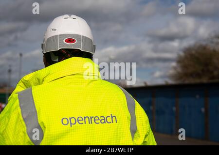 Openreach progetta il centro di formazione Openreach di Peterborough Foto Stock