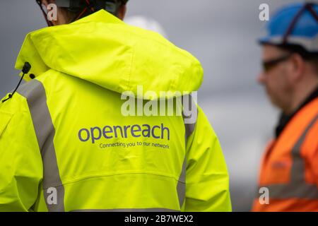 Openreach progetta il centro di formazione Openreach di Peterborough Foto Stock