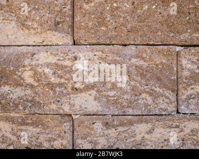 Muro di pietra dello sfondo. Foto Stock