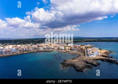 Colonia de Sant Jordi vicino a es Trenc, Cala Galiota, Maiorca, Isole Baleari, Spagna Foto Stock