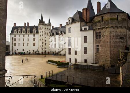 Castello dei Duchi di Bretagna (Château des ducs de Bretagne), Nantes, Pays de la Loire, Francia (1466 d.C.) - interno Foto Stock