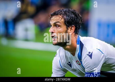 Marco Parolo della SS Lazio durante il calcio italiano Serie A stagione 2019/20 della SS Lazio - Photo credit Fabrizio Carabelli /LM/ Foto Stock