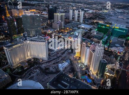 Vista su Las Vegas, Stati Uniti e dintorni. Credito: Charlie Raven/Alamy Foto Stock