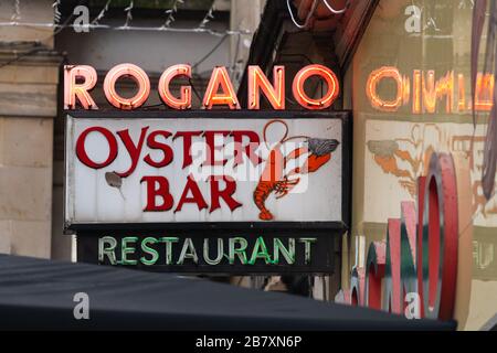 Rogano Oyster Bar Restaurant, Exchange Place, Glasgow, Scozia, Regno Unito - il più antico ristorante sopravvissuto a Glasgow Foto Stock