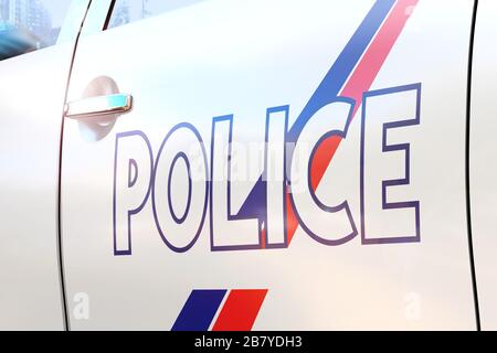 Porta auto della polizia - notizie di incidenti/crimini/notizie di rottura - Canada Foto Stock