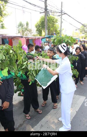 Covid19 Corona Virus controllo Thailandia Foto Stock