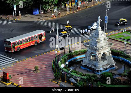 Fontana della flora, Hutatma Chowk, Bombay, Mumbai, Maharashtra, India, Asia Foto Stock