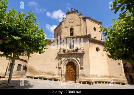 Eremo di Nuestra Señora Virgen de la Plaza nel villaggio di Elciego nella provincia di Alava, Paesi Baschi, Spagna Foto Stock