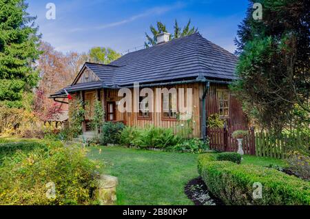 Casa padronale 'Koryznowka', Museo dei cimeli di Jan Matejko. Stary Wisnicz, provincia della bassa Polonia. Foto Stock