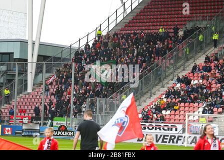 Utrecht - FC Utrecht - Sparta , Calcio , Stagione 2019/2020 , Eredivisie , Stadion Galgenwaard , 08-03-2020, Sparta Rotterdam Supporters Foto Stock