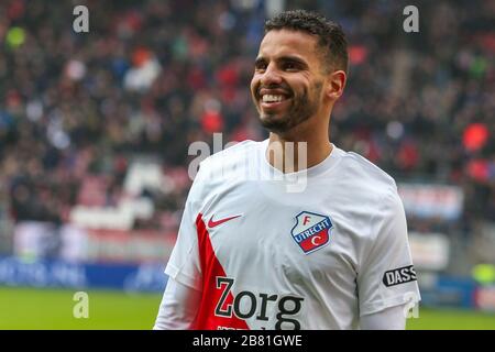 Utrecht - FC Utrecht - Sparta , Calcio , Stagione 2019/2020 , Eredivisie , Stadion Galgenwaard , 08-03-2020, FC Utrecht giocatore Adam Maher Foto Stock