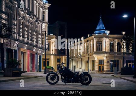 Tbilisi, Georgia 19 luglio 2019 Moto Yamaha DragStar realizzato su misura Foto Stock