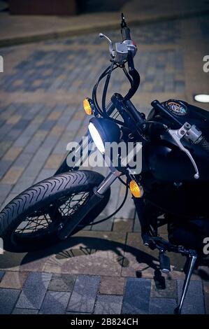 Tbilisi, Georgia 19 luglio 2019 Moto Yamaha DragStar realizzato su misura Foto Stock