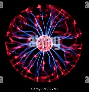 Lampada da decorazione a forma di sfera al plasma con elettrodi