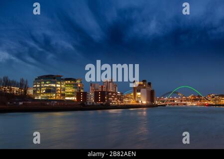 Newcastle Quayside Foto Stock