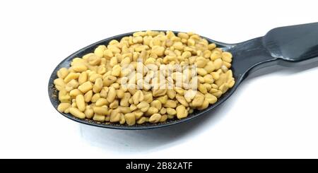 Una foto di fenugreek Foto Stock