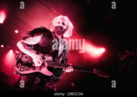 Copenaghen, Danimarca. 05 agosto 2015. Il chitarrista John 5 suona dal vivo con il cantante e musicista americano Rob Zombie al VEGA di Copenaghen. (Photo credit: Gonzales Photo - Rod Clemen). Foto Stock