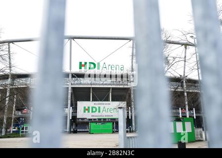 HDI Arena di Hannover 96esima GES/vita quotidiana ad Hannover durante la crisi della corona, 19.03.2020 GES/vita quotidiana durante la crisi della corona ad Hannover, Germay. 03/19/2020 | utilizzo in tutto il mondo Foto Stock