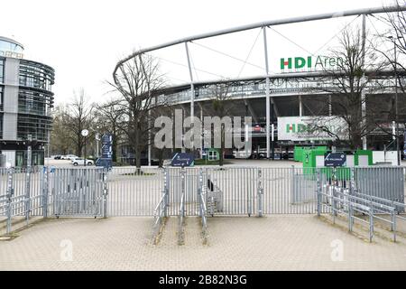 HDI Arena di Hannover 96esima GES/vita quotidiana ad Hannover durante la crisi della corona, 19.03.2020 GES/vita quotidiana durante la crisi della corona ad Hannover, Germay. 03/19/2020 | utilizzo in tutto il mondo Foto Stock