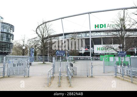 HDI Arena di Hannover 96esima GES/vita quotidiana ad Hannover durante la crisi della corona, 19.03.2020 GES/vita quotidiana durante la crisi della corona ad Hannover, Germay. 03/19/2020 | utilizzo in tutto il mondo Foto Stock