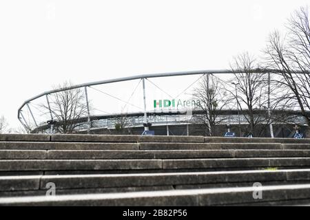 HDI Arena di Hannover 96esima GES/vita quotidiana ad Hannover durante la crisi della corona, 19.03.2020 GES/vita quotidiana durante la crisi della corona ad Hannover, Germay. 03/19/2020 | utilizzo in tutto il mondo Foto Stock