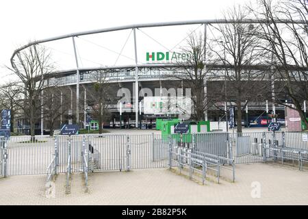 HDI Arena di Hannover 96esima GES/vita quotidiana ad Hannover durante la crisi della corona, 19.03.2020 GES/vita quotidiana durante la crisi della corona ad Hannover, Germay. 19 marzo 2020 Foto Stock