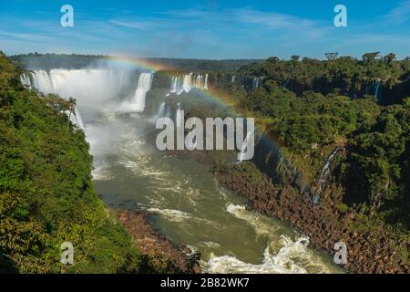 Parque Nacional do Igacu, Parco Nazionale di Iguacu, Cascate di Iguacu, Patrimonio dell'Umanità dell'UNESCO Brasile Foto Stock