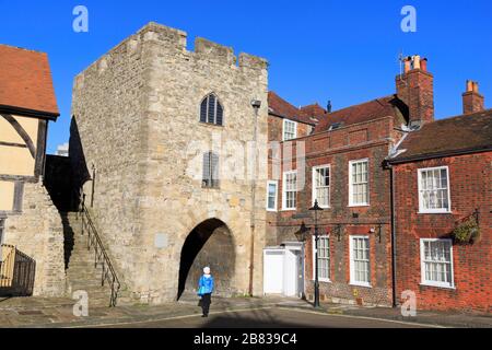 Westgate nelle vecchie mura della città,Southampton, Hampshire County,l'Inghilterra,Regno Unito Foto Stock