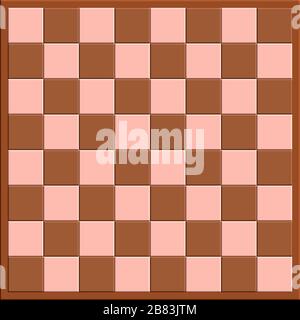 Celle a scacchiera di un gioco da tavolo per le figure. Illustrazione Vettoriale