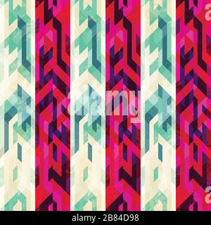 motivo a righe vintage senza cuciture Illustrazione Vettoriale