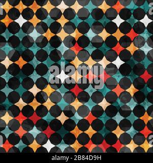 vintage star senza cuciture Illustrazione Vettoriale