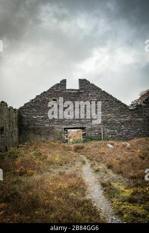 Dinorwic Slate Quarry, situata tra i villaggi di Dinorwig e Llanberis, Snowdonia, Galles del Nord, Regno Unito. Foto Stock